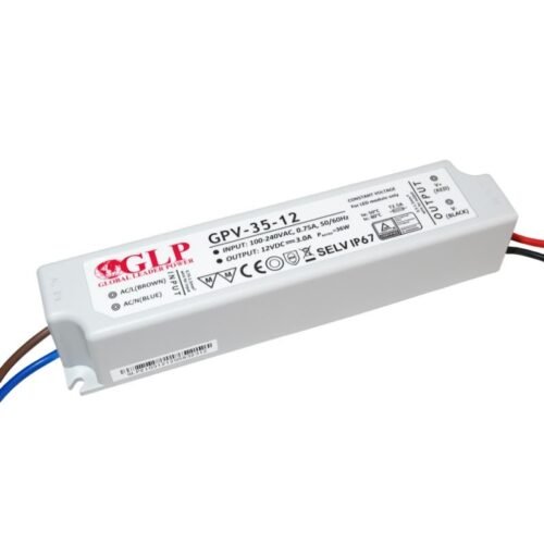 Alimentation LED 12V 35W – Étanche IP67 – GLP