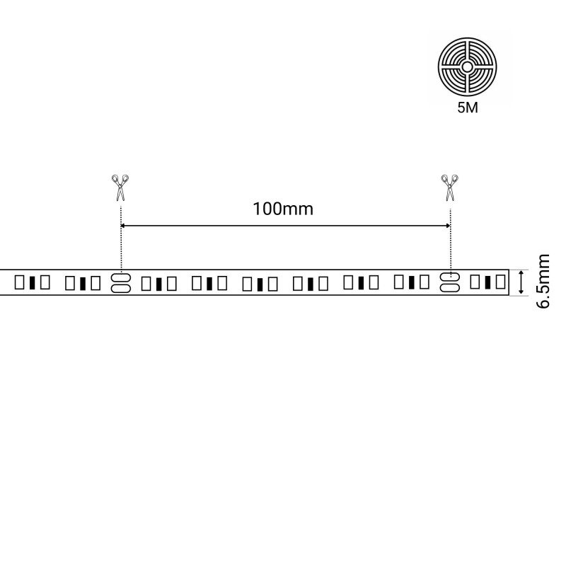 Ruban LED 220V 5m 8W – Haute Performance – IP44 7 Ruban LED 220V 5m 8W – Haute Performance – IP44 – Image 7