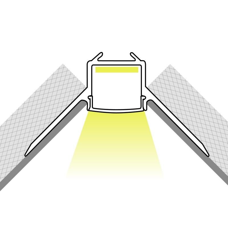 Profilé LED angle 15x9 – Garanti 10 ans – Placo 2 Profilé LED angle 15x9 – Garanti 10 ans – Placo – Image 2