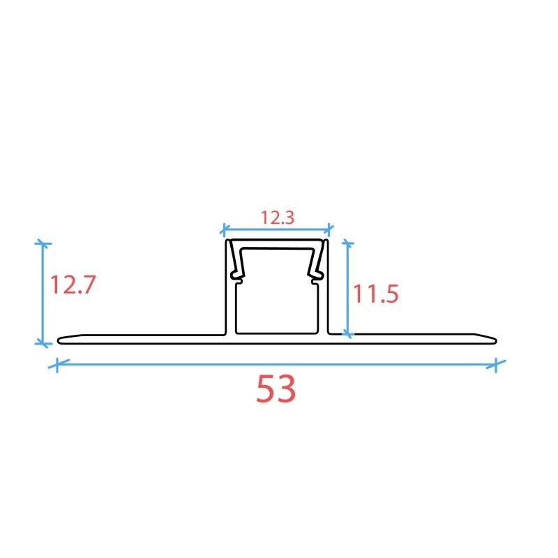 Profilé LED encastrable 12mm – Ultra – Plaque de plâtre 3 Profilé LED encastrable 12mm – Ultra – Plaque de plâtre – Image 3