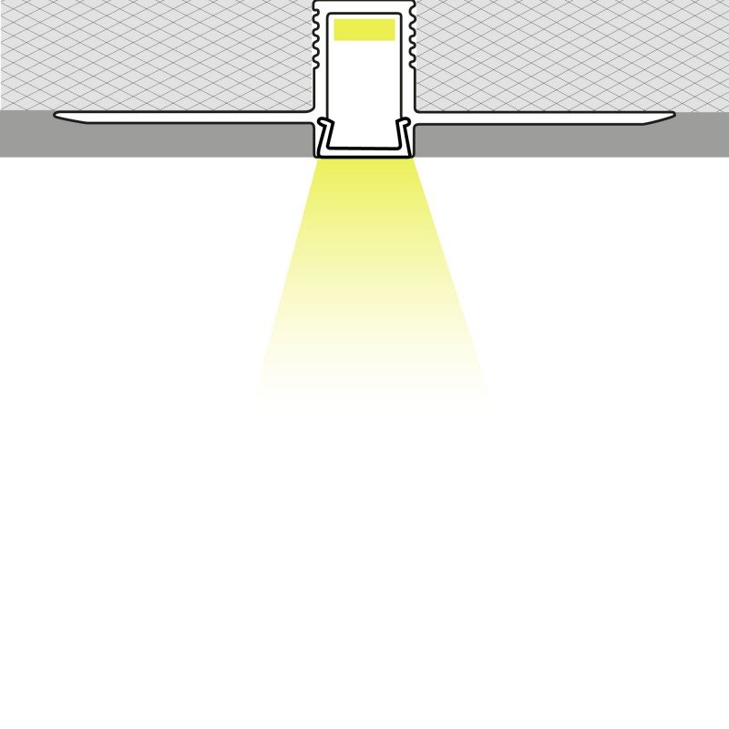 Profilé LED sans rebord 8x7mm – Garanti – Design Trimless 2 Profilé LED sans rebord 8x7mm – Garanti – Design Trimless – Image 2