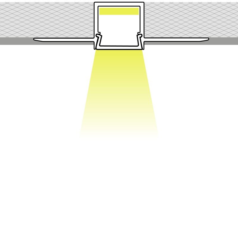 Profilé Aluminium Ruban LED 9x15mm – Encastré Sans Rebord Professionnel – 2m 2 Profilé Aluminium Ruban LED 9x15mm – Encastré Sans Rebord Professionnel – 2m – Image 2