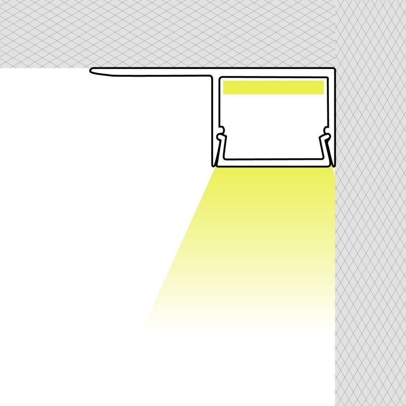 Profilé Aluminium Ruban LED 11x20mm – Encastré Sans Rebord Professionnel – 2m 2 Profilé Aluminium Ruban LED 11x20mm – Encastré Sans Rebord Professionnel – 2m – Image 2