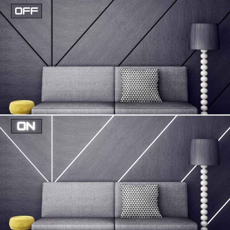 Profilé LED encastrable 24,5x7mm – Kit – Éclairage Déco 3 Profilé LED encastrable 24,5x7mm – Kit – Éclairage Déco – Image 3