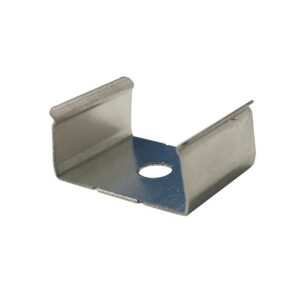 Clip Fixation Profilé LED 18x12 – Métal Professionnel – Pose Mur/Plafond