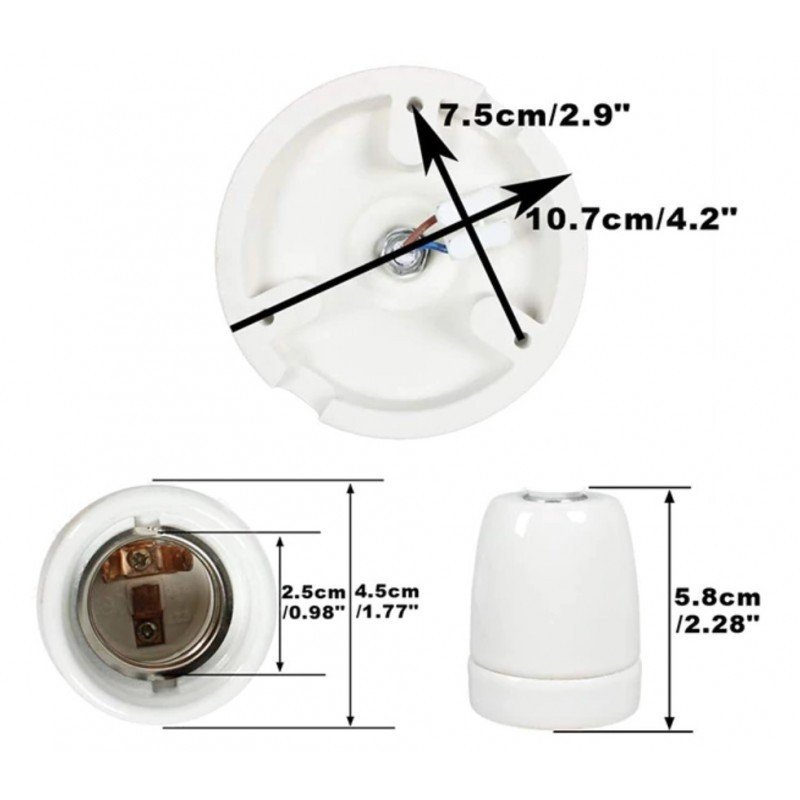 Lampe suspendue en céramique - E27 2 Lampe suspendue en céramique - E27 – Image 2