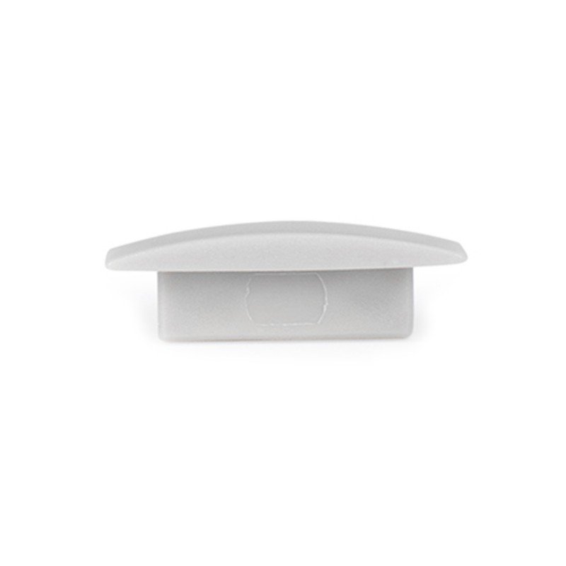 Embout Finition Profilé LED Gris 1 Embout Finition Profilé LED Gris