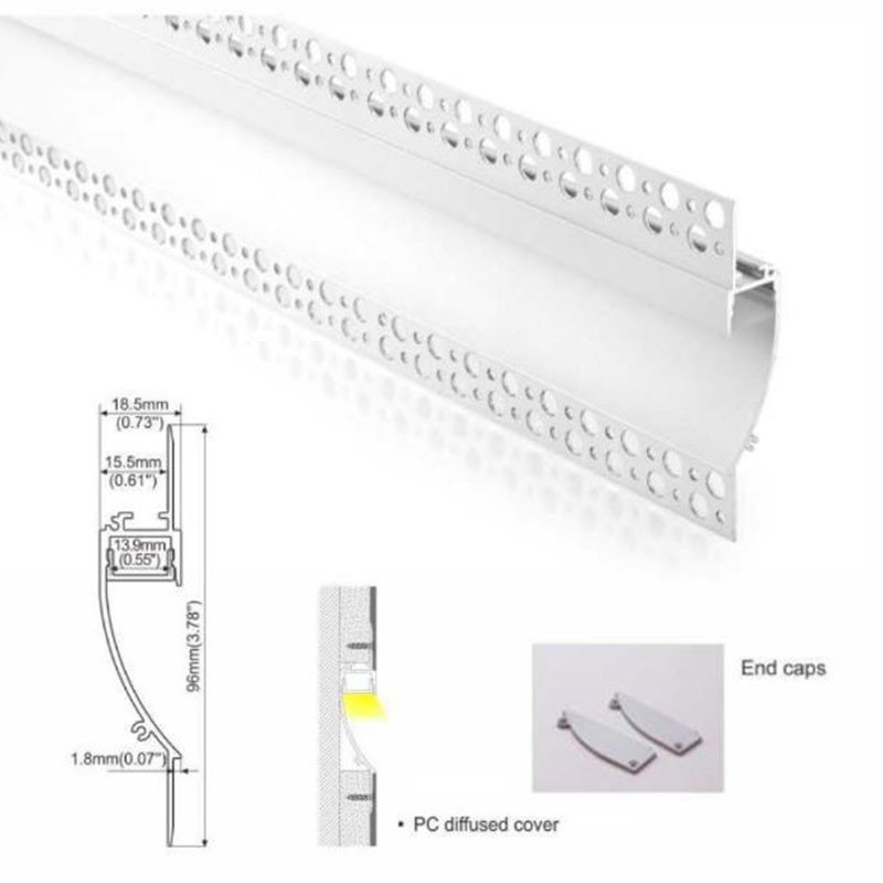 Embout profilé aluminium 18,5x15,5 – Placoplâtre 3 Embout profilé aluminium 18,5x15,5 – Placoplâtre – Image 3