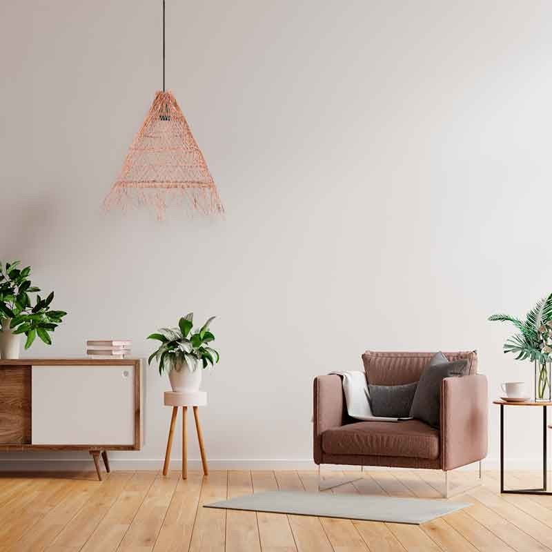 Suspension en osier "Willow" 60cm E27 – Naturelle 2 Suspension en osier "Willow" 60cm E27 – Naturelle – Image 2