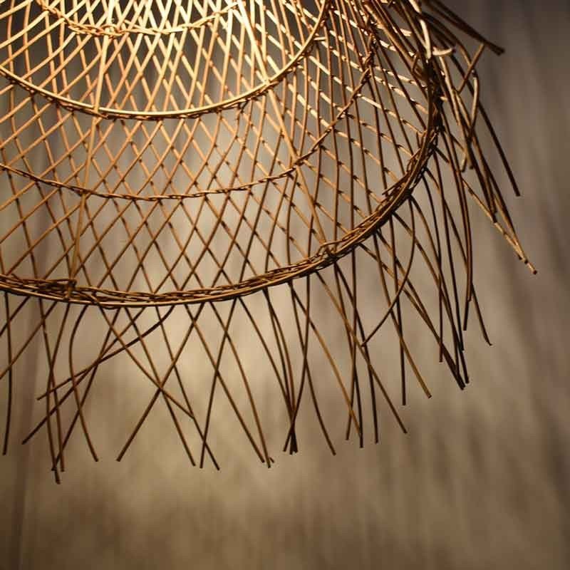 Suspension en osier "Willow" 60cm E27 – Naturelle 11 Suspension en osier "Willow" 60cm E27 – Naturelle – Image 11