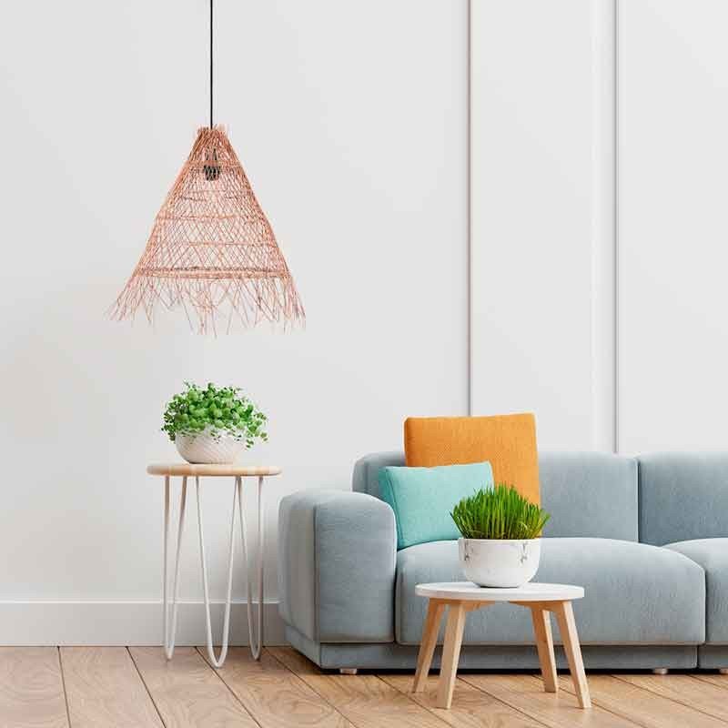 Suspension en osier "Willow" 60cm E27 – Naturelle 3 Suspension en osier "Willow" 60cm E27 – Naturelle – Image 3
