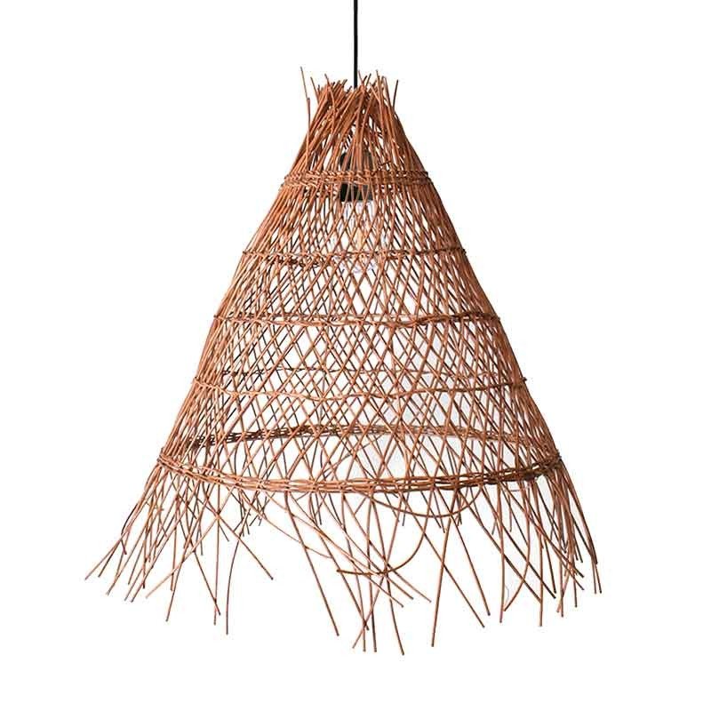 Suspension en osier "Willow" 60cm E27 – Naturelle 5 Suspension en osier "Willow" 60cm E27 – Naturelle – Image 5