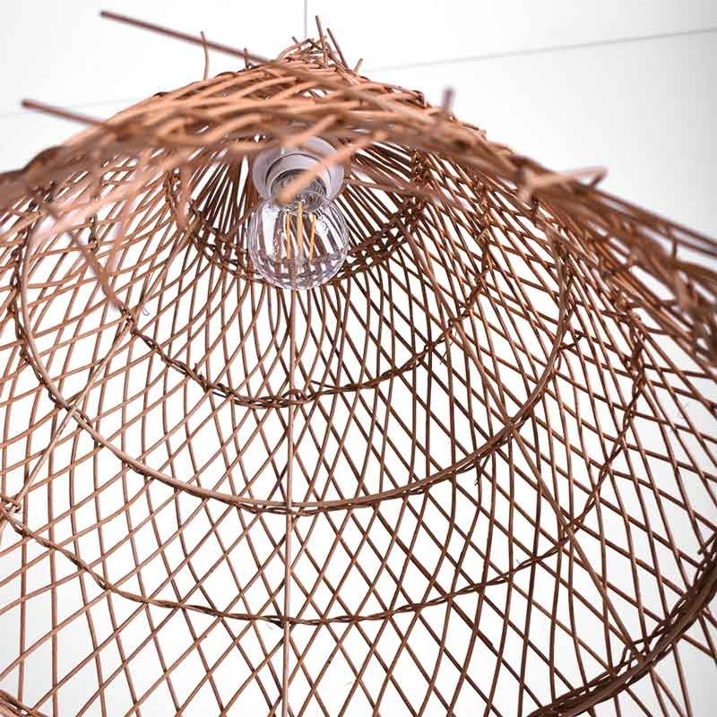 Suspension en osier "Willow" 60cm E27 – Naturelle 7 Suspension en osier "Willow" 60cm E27 – Naturelle – Image 7