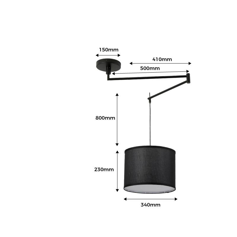Suspension avec bras articulé "Neck" - Compatible E27 10 Suspension avec bras articulé "Neck" - Compatible E27 – Image 10