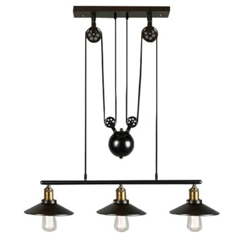 Suspension à poulie « CLOCK WORK » – 3 x E27