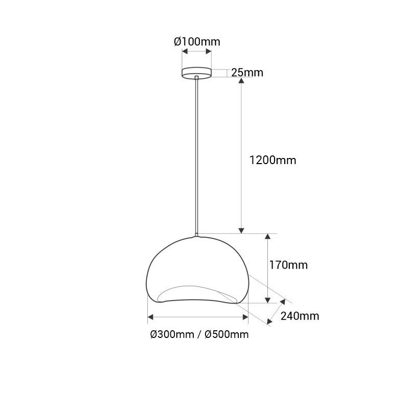 Lampe pendante "Wabi Sabi 08" - Culot E27 - 30cm/50cm 13 Lampe pendante "Wabi Sabi 08" - Culot E27 - 30cm/50cm – Image 13