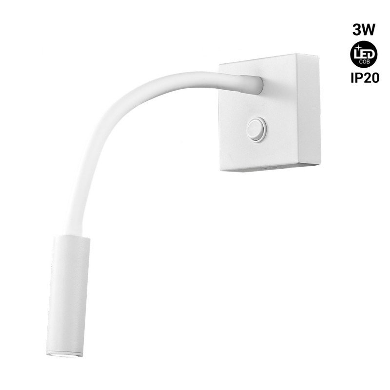 Liseuse LED "Hale" 3W - Blanc chaud 2800K 1 Liseuse LED "Hale" 3W - Blanc chaud 2800K