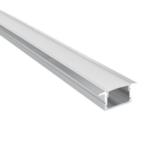 Profilé LED Encastrable 18.5x12mm 2m – Professionnel – Diffuseur Inclus