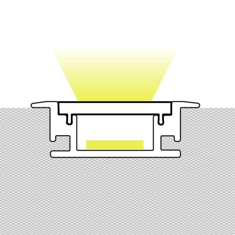 Profilé LED de sol 27x10mm – Pro – Éclairage Moderne 2 Profilé LED de sol 27x10mm – Pro – Éclairage Moderne – Image 2