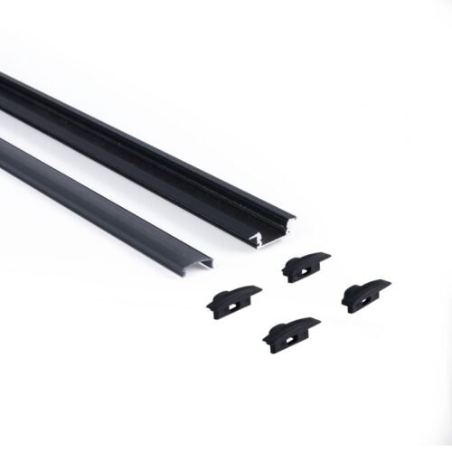 Profilé LED encastrable 2m – Ultra – Kit complet 12 mm