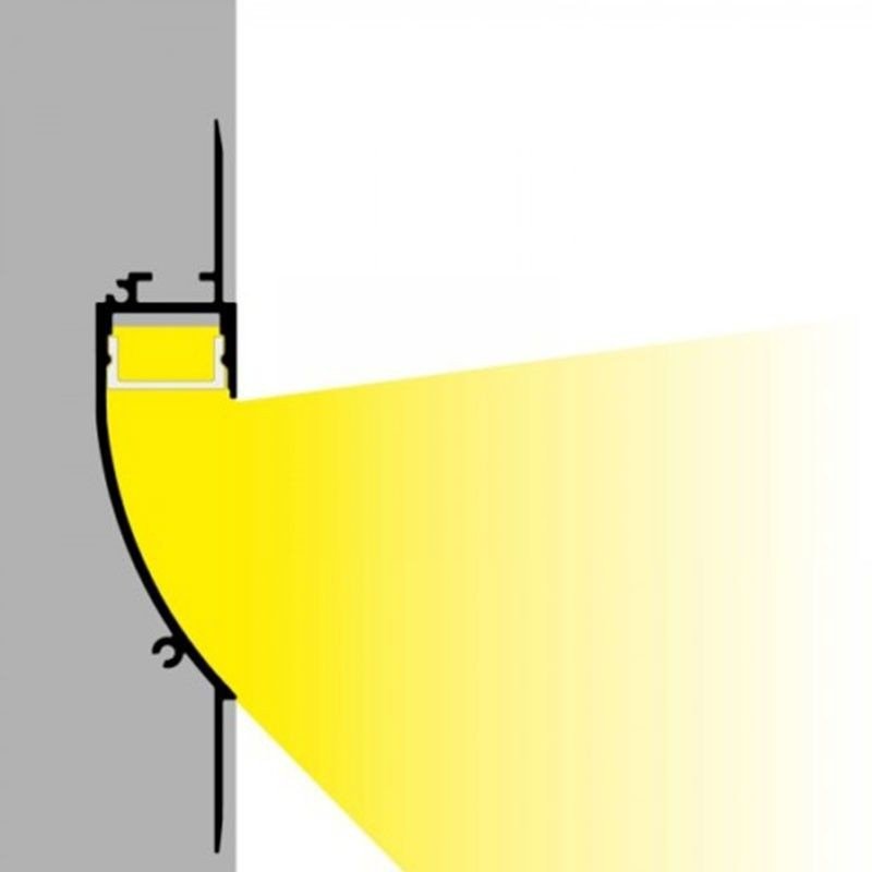 Profilé LED encastrable 18x15mm – Ultra Sans Bordure – Placo 4 Profilé LED encastrable 18x15mm – Ultra Sans Bordure – Placo – Image 4