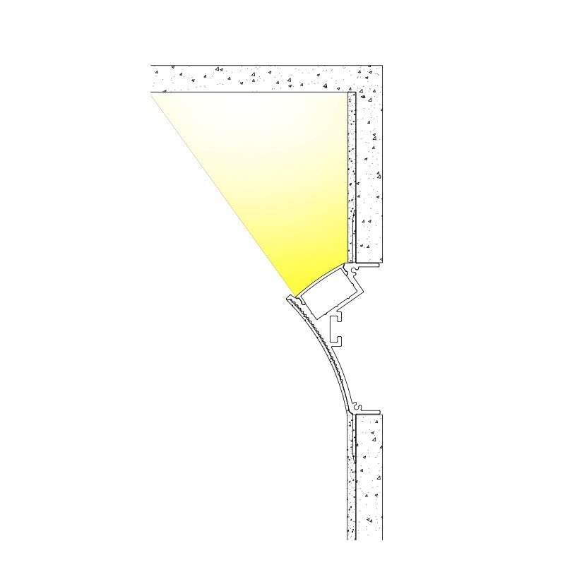 Profilé intégration LED 96x35 mm – Professionnel – Sans cadre 6 Profilé intégration LED 96x35 mm – Professionnel – Sans cadre – Image 6