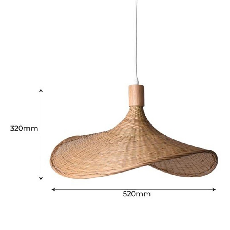 Suspension en osier "Bellas" - Compatible E27 18 Suspension en osier "Bellas" - Compatible E27 – Image 18