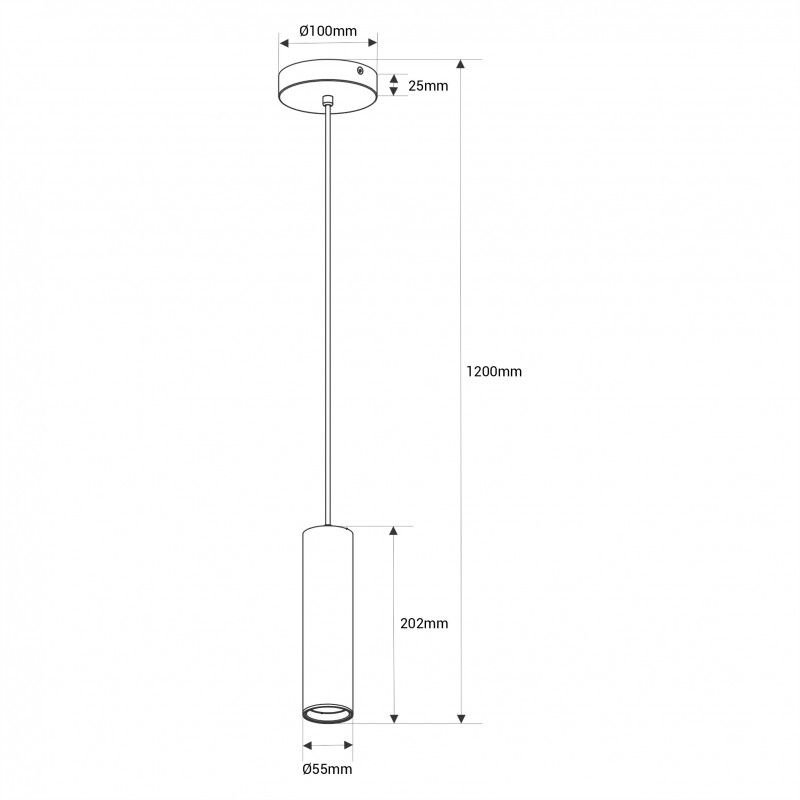 Suspension tube minimaliste "Bila" - GU10 20 Suspension tube minimaliste "Bila" - GU10 – Image 20