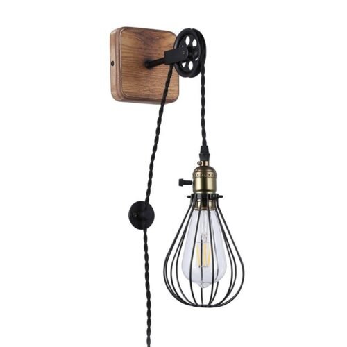 Lampe murale vintage « PENDOL » avec prise – E27