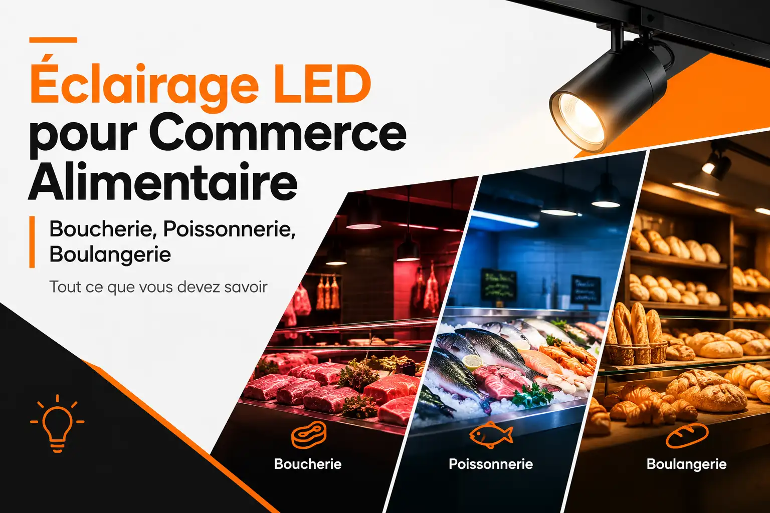 Éclairage LED pour Commerce Alimentaire : Boucherie, Poissonnerie, Boulangerie – Tout ce que vous devez savoir