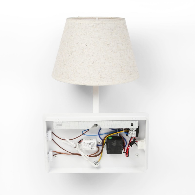 Applique murale élégante "Artin" - Avec spot LED orientable et port USB - E27 + 3W 23 Applique murale élégante "Artin" - Avec spot LED orientable et port USB - E27 + 3W – Image 23