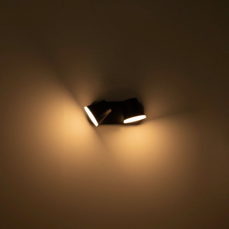Applique murale d'extérieur double "Tura" - 20,5W - Orientable - Blanc chaud 3000K - IP54 12 Applique murale d'extérieur double "Tura" - 20,5W - Orientable - Blanc chaud 3000K - IP54 – Image 12