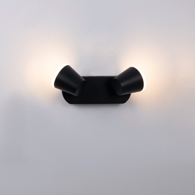 Applique murale d'extérieur double "Tura" - 20,5W - Orientable - Blanc chaud 3000K - IP54 7 Applique murale d'extérieur double "Tura" - 20,5W - Orientable - Blanc chaud 3000K - IP54 – Image 7