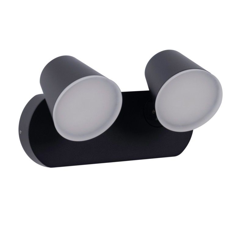 Applique murale d'extérieur double "Tura" - 20,5W - Orientable - Blanc chaud 3000K - IP54 1 Applique murale d'extérieur double "Tura" - 20,5W - Orientable - Blanc chaud 3000K - IP54