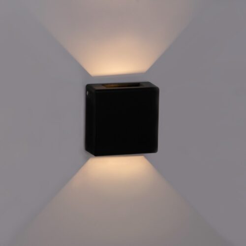 Applique murale d&rsquo;extérieur LED carrée « Square 2 » – 3W – IP54 – Éclairage double 3000K