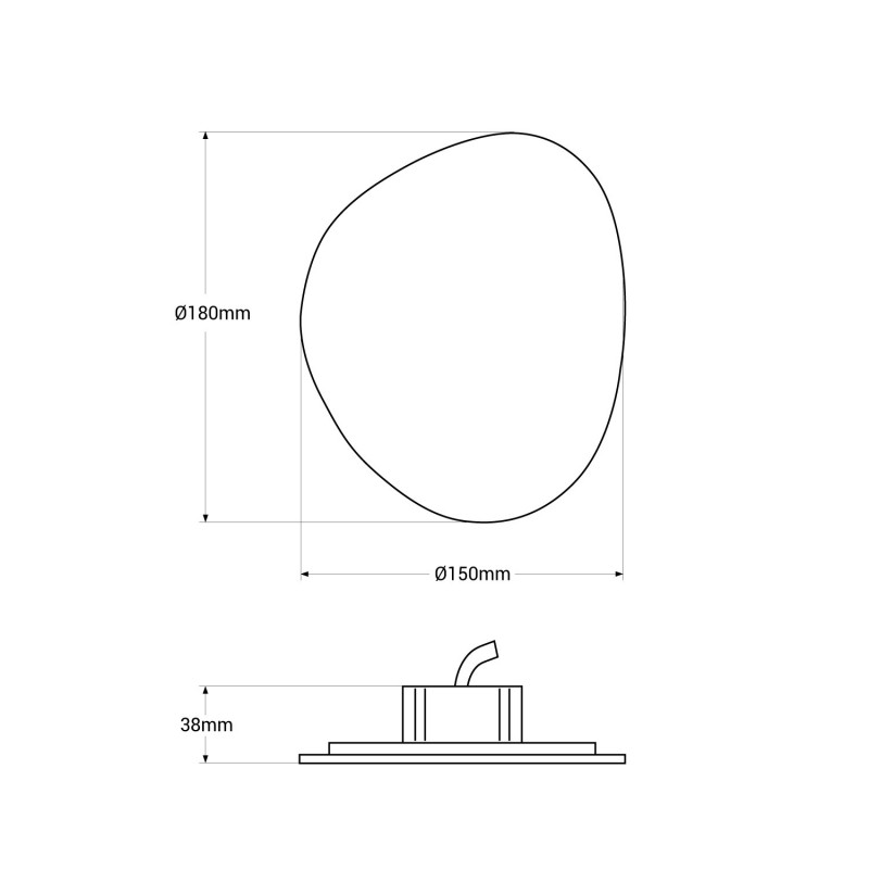Applique murale LED en bois "Eclipse 3" 8W – Économique – 2700K Chaleureux 17 Applique murale LED en bois "Eclipse 3" 8W – Économique – 2700K Chaleureux – Image 17