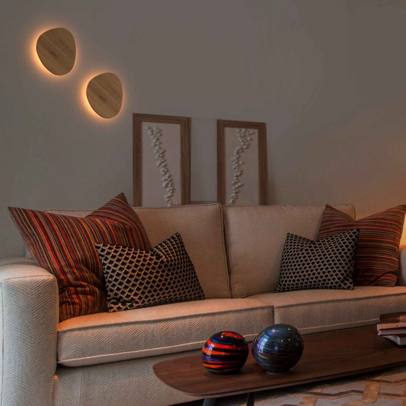 Applique murale LED en bois "Eclipse 3" 8W – Économique – 2700K Chaleureux 5 Applique murale LED en bois "Eclipse 3" 8W – Économique – 2700K Chaleureux – Image 5