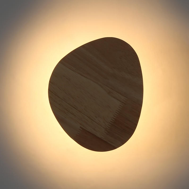 Applique murale LED en bois "Eclipse 3" 8W – Économique – 2700K Chaleureux 8 Applique murale LED en bois "Eclipse 3" 8W – Économique – 2700K Chaleureux – Image 8