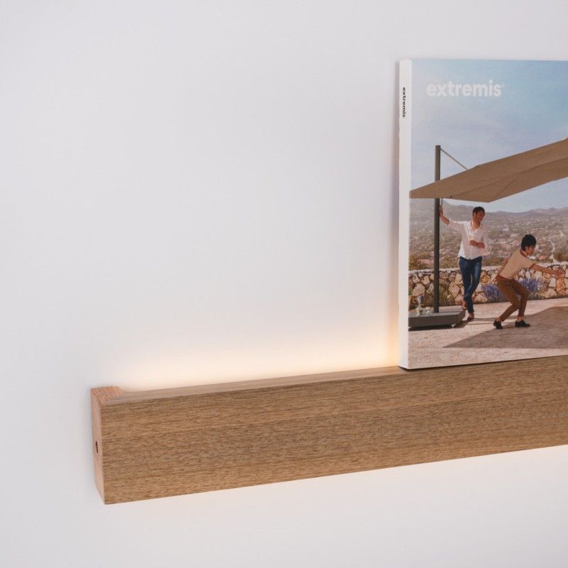 Applique murale LED linéaire en bois "Wooden" - 26W - 100cm - Driver Philips - 2700K 3 Applique murale LED linéaire en bois "Wooden" - 26W - 100cm - Driver Philips - 2700K – Image 3