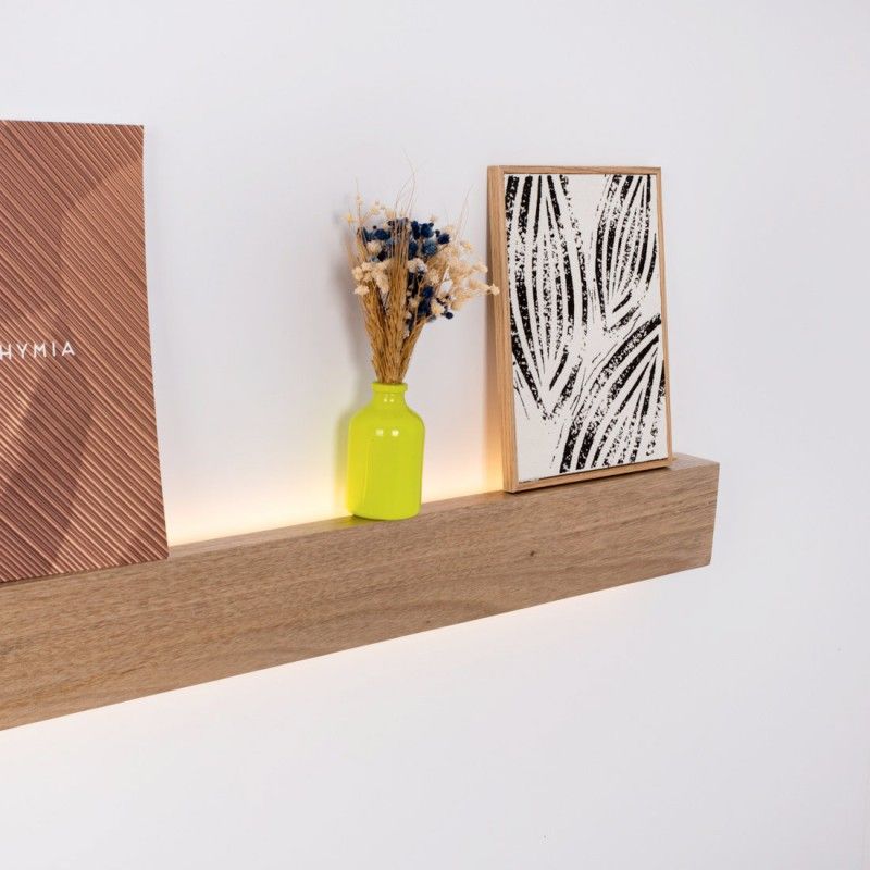 Applique murale LED linéaire en bois "Wooden" - 26W - 100cm - Driver Philips - 2700K 4 Applique murale LED linéaire en bois "Wooden" - 26W - 100cm - Driver Philips - 2700K – Image 4