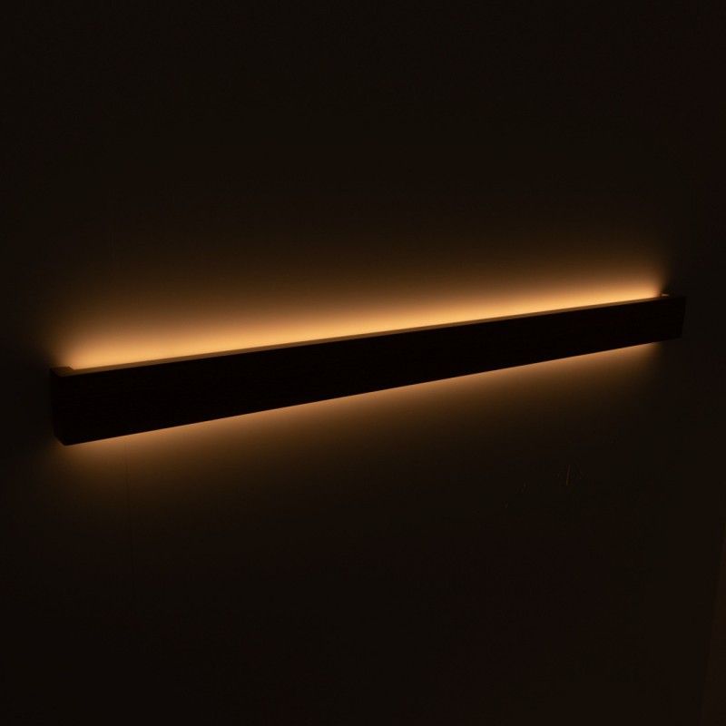 Applique murale LED linéaire en bois "Wooden" - 26W - 100cm - Driver Philips - 2700K 5 Applique murale LED linéaire en bois "Wooden" - 26W - 100cm - Driver Philips - 2700K – Image 5