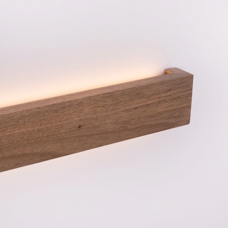 Applique murale LED linéaire en bois "Wooden" - 26W - 100cm - Driver Philips - 2700K 7 Applique murale LED linéaire en bois "Wooden" - 26W - 100cm - Driver Philips - 2700K – Image 7