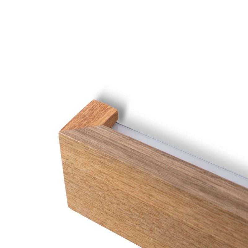 Applique murale LED linéaire en bois "Wooden" - 26W - 100cm - Driver Philips - 2700K 8 Applique murale LED linéaire en bois "Wooden" - 26W - 100cm - Driver Philips - 2700K – Image 8