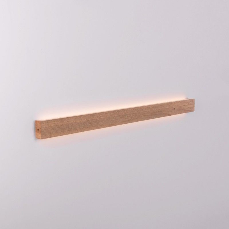 Applique murale LED linéaire en bois "Wooden" - 26W - 100cm - Driver Philips - 2700K 1 Applique murale LED linéaire en bois "Wooden" - 26W - 100cm - Driver Philips - 2700K