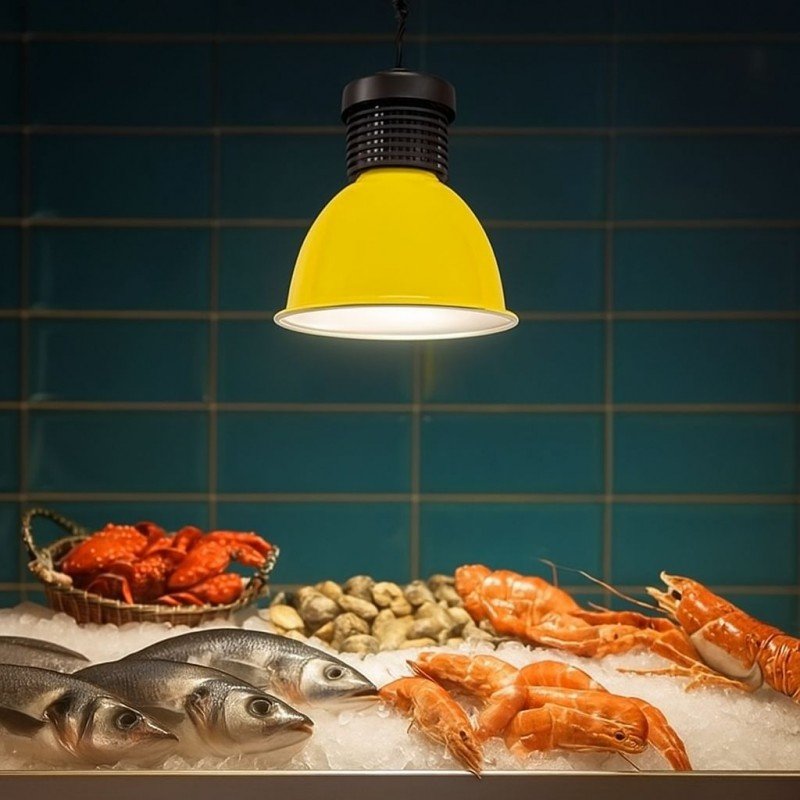 Cloche LED poissonnerie 30W – Éclairage Professionnel étal 4 Cloche LED poissonnerie 30W – Éclairage Professionnel étal – Image 4