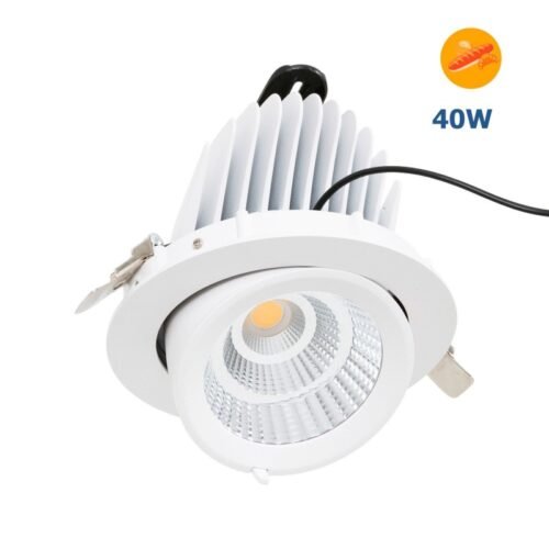 Spot LED encastrable 40W – inclinable – Éclairage magasin