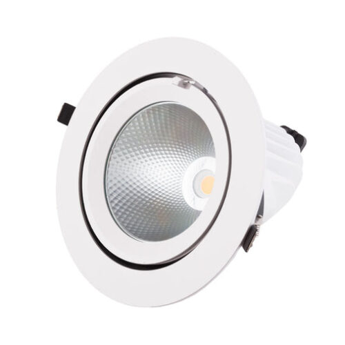Spot LED downlight 40W encastrable circulaire orientable – IRC90