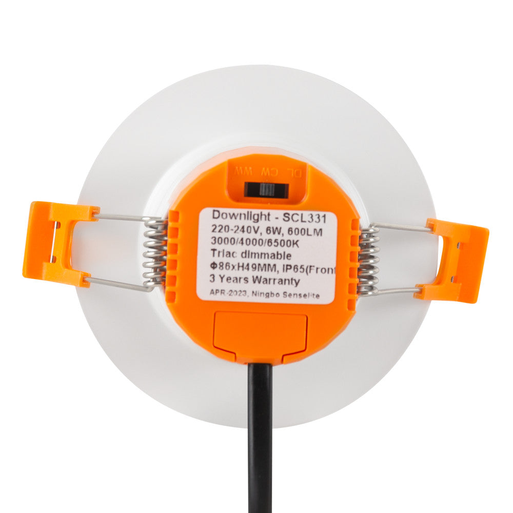 Spot LED encastrable 6W circulaire – CCT réglable de 3000K à 6500K - 600 lm 2 Spot LED encastrable 6W circulaire – CCT réglable de 3000K à 6500K - 600 lm – Image 2