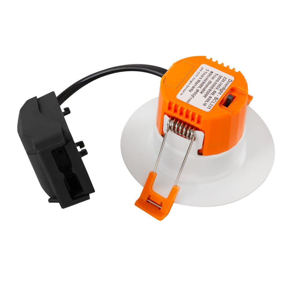 Spot LED encastrable 6W circulaire – CCT réglable de 3000K à 6500K - 600 lm 4 Spot LED encastrable 6W circulaire – CCT réglable de 3000K à 6500K - 600 lm – Image 4