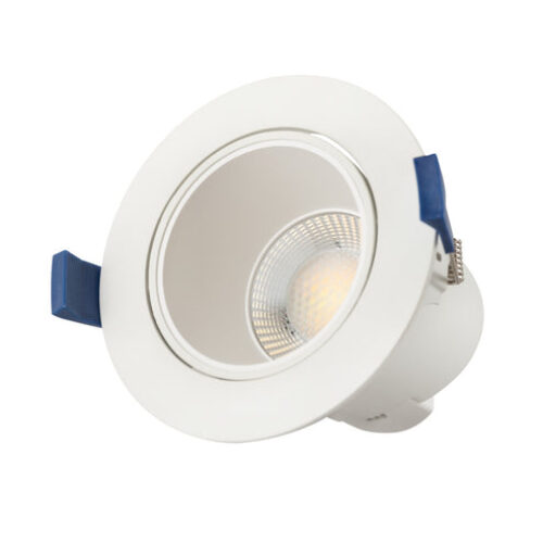 Spot LED encastrable 8W circulaire – Lumière réglable CCT de 3000K à 6500K – 60°